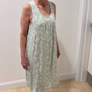 🎁 Sale! 🎁  NorthStyle Soft Escape sage bamboo nightgown pleated yoke